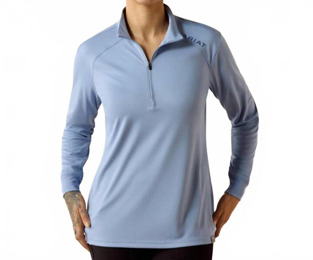 NEW ARIAT rebar sunblocker 1/2 zip top in rain washed